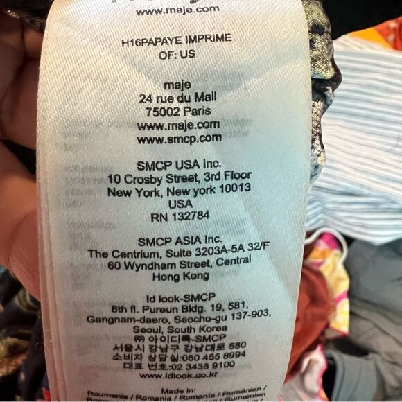 Maje papaye baroque printed trousers - Picture 5 of 9